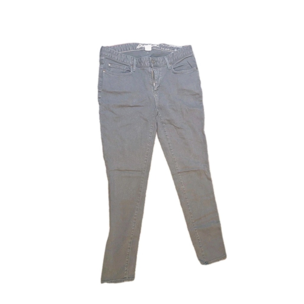 Eddie Bauer Women's Jeans "Slightly Curvy Skinny Ankle Size 8 Dark Denim Pants